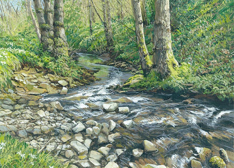 Alistair Butt sketching on location