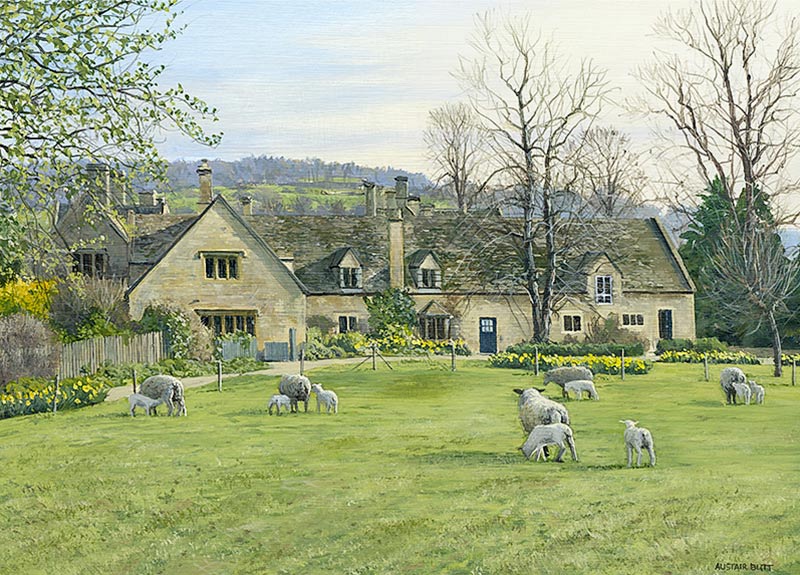 Early Spring in the Cotswolds - Oil