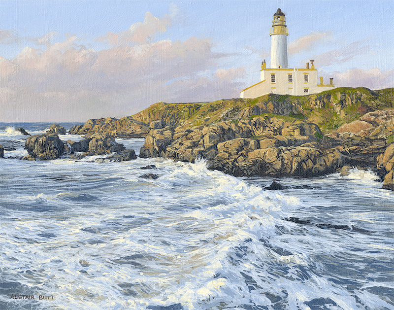 Evening with strong wind at Turnberry