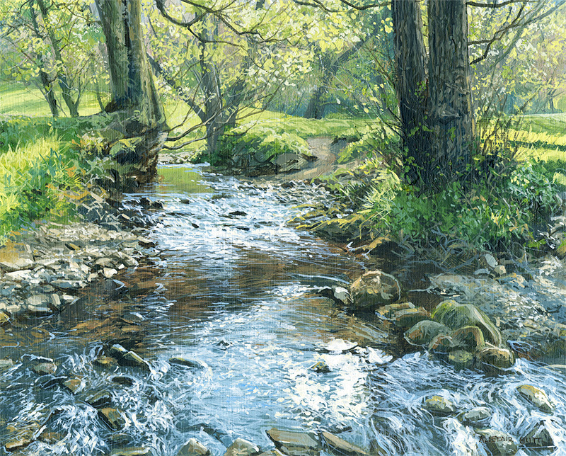 Glinting stream in Spring
