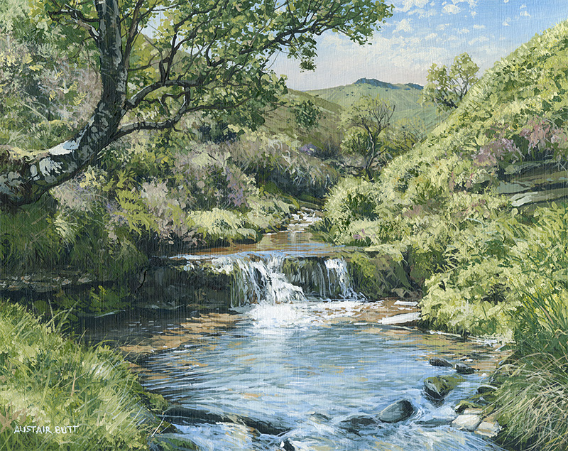 Silence broken by the stream