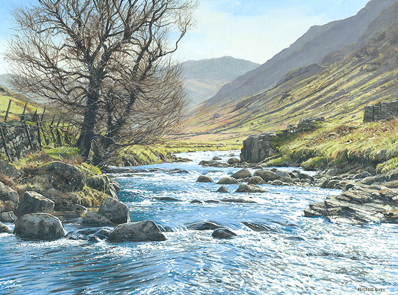 Bright March Day in Langstrath, Cumbria