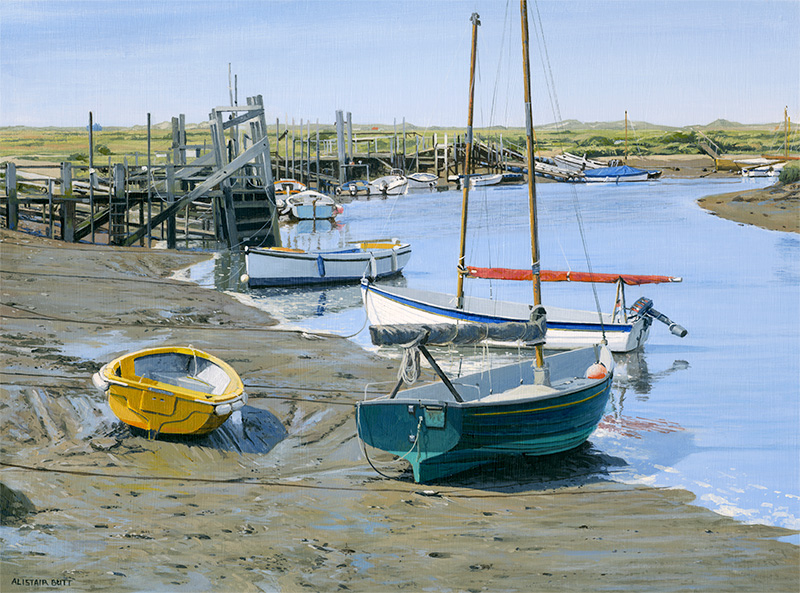 As the tide comes in, Morston, Norfolk. Copyright - Alistair Butt RSMA